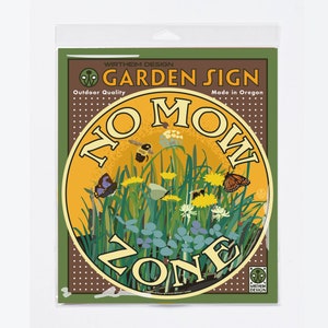 No Mow Zone Garden Sign image 3