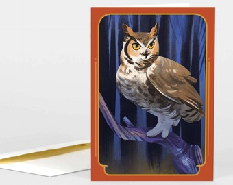 Great Horned Owl Greeting Card