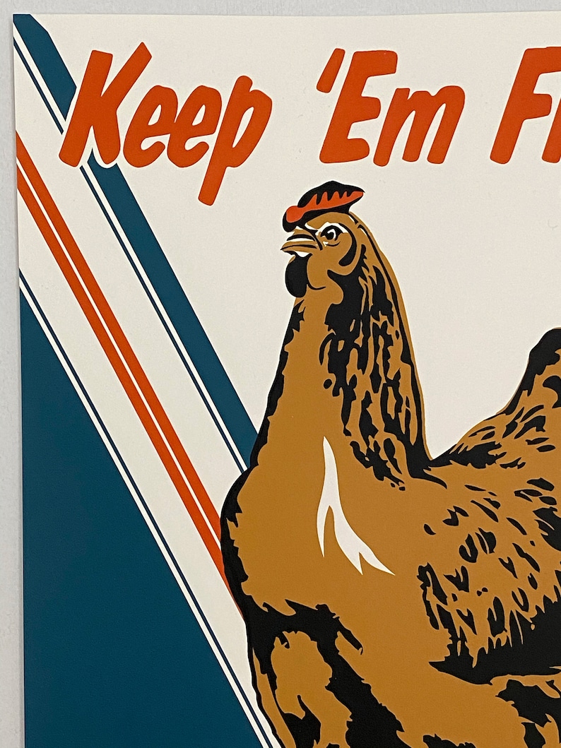 Keep /'Em Flying 12x18 screen-print poster