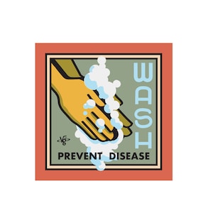 Hand Washing Sticker