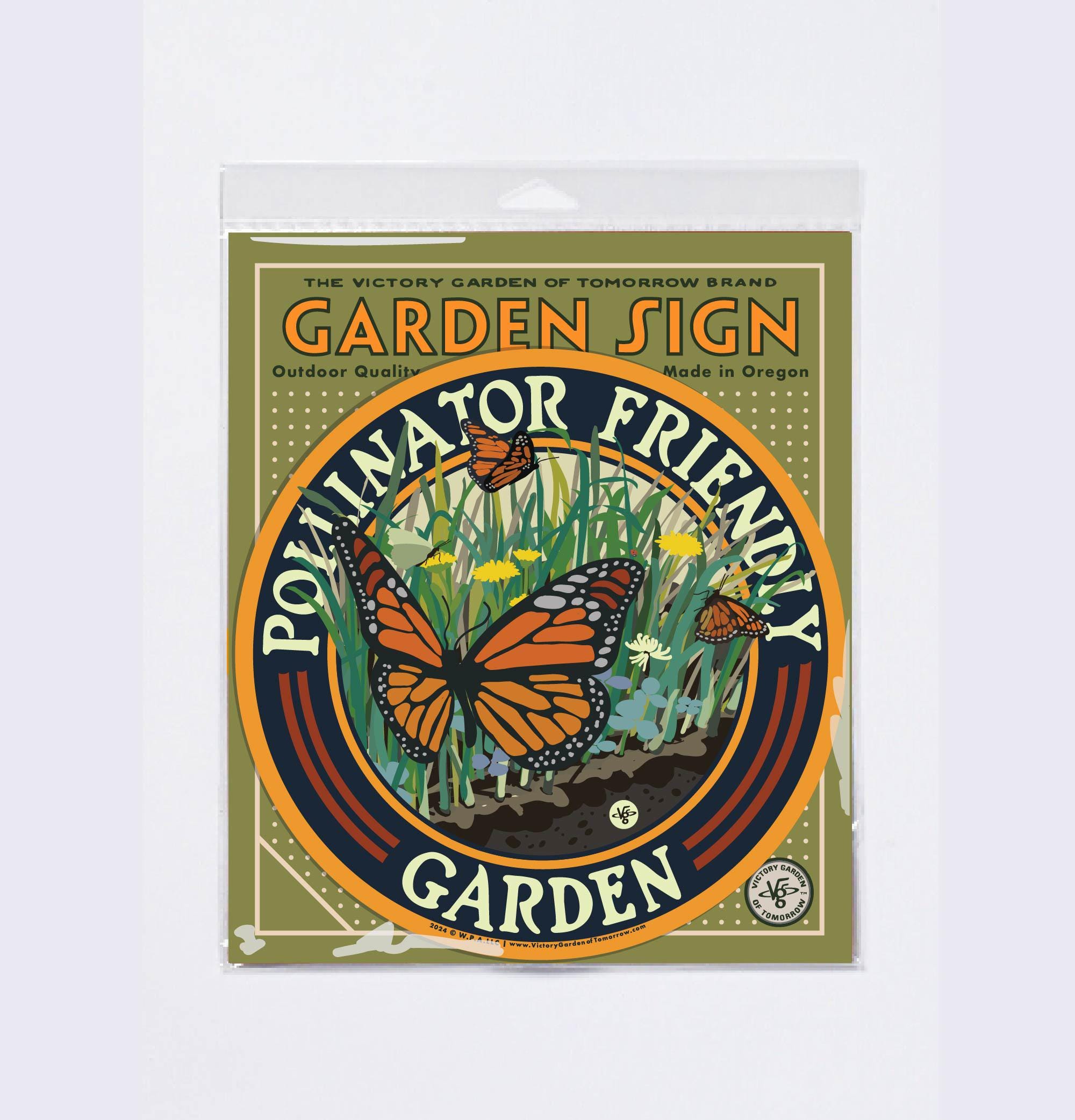 Butterfly Pollinator Friendly - Garden Sign