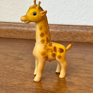 Vintage Rubber Giraffe Squeeze Toy