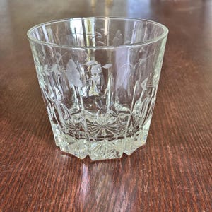Vintage Heritage House Princess Etched Glass Ice Bucket