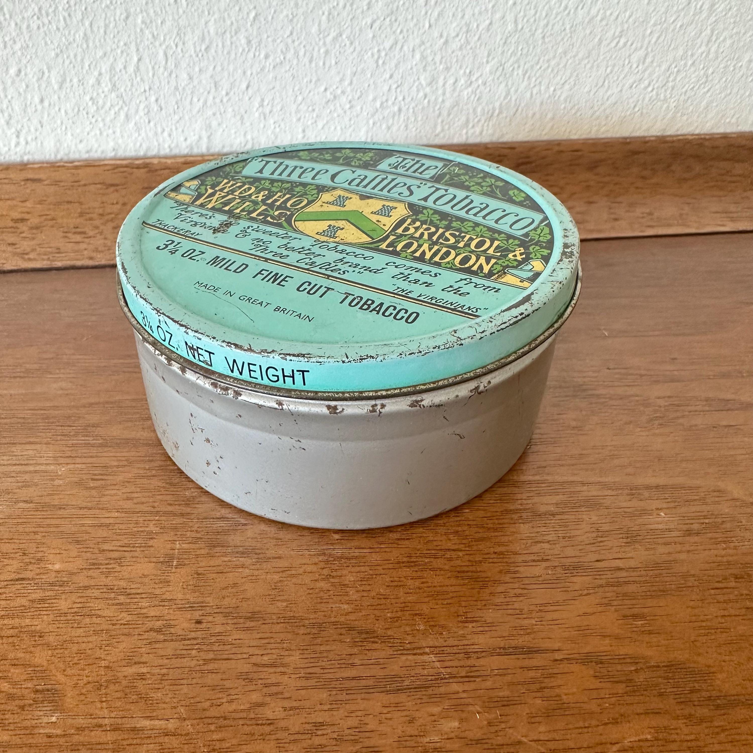 Vintage Three Castles Tobacco Tin Trinket Treasure Box Canister - Etsy