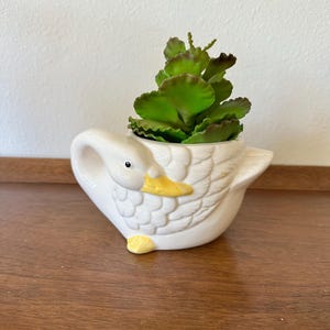 Vintage Ceramic Goose Duck planter