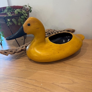 Vintage Ceramic Goose Duck planter vase