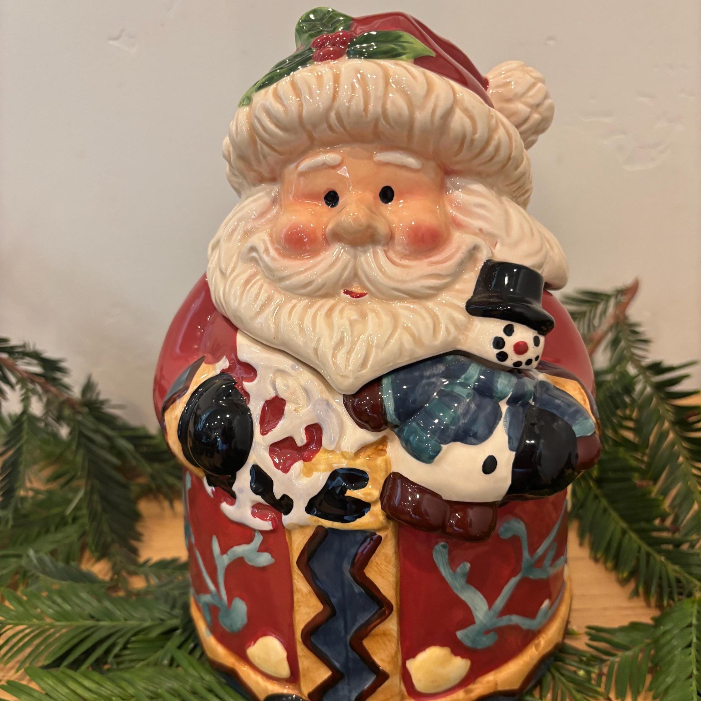 Old Santa Cookie Jar - Etsy