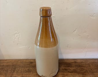 Vintage Steinzeug Bierflasche - J. Macintyre & CoLivercover