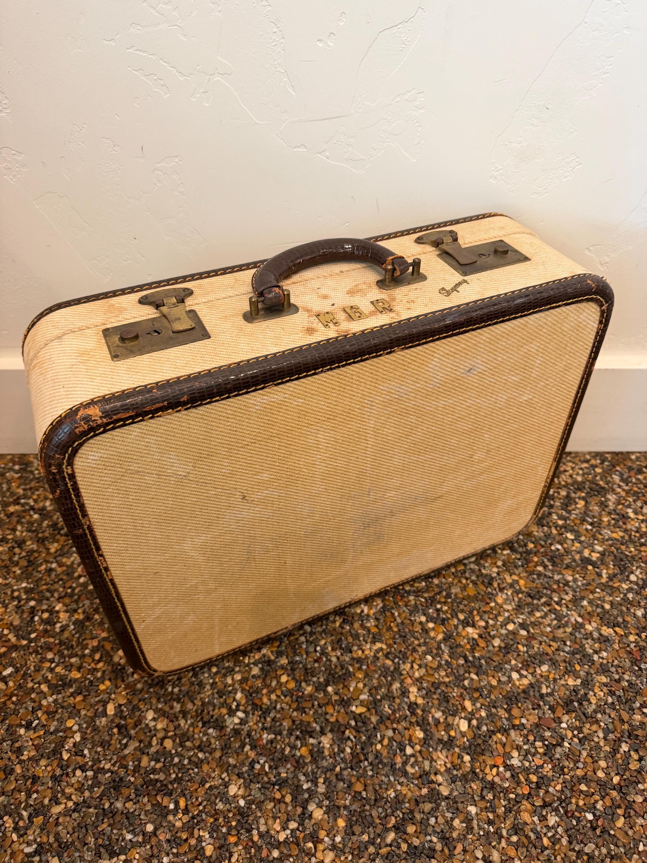 Vintage 50s Suitcase - Etsy