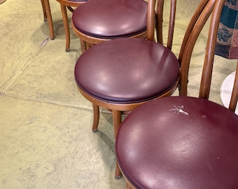 Vintage Thonet vinyl Seat Bistro Chairs STRICTLY LOCAL PICKUP from 95350 not ship this item Orders placed from outside area will be canceled