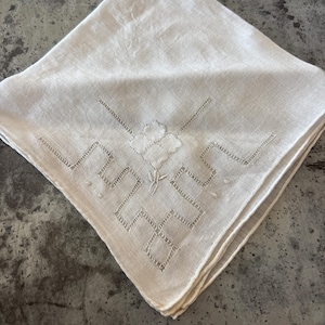 Vintage Deco Embroidered Handkerchief