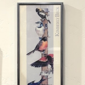 Birds- Kimberly Beck framed art picture wall hanging art