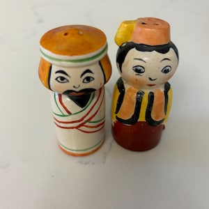 Vintage Japanese porcelain salt and pepper shakers