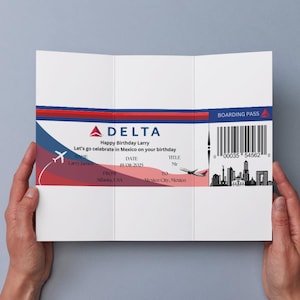 Delta Boarding Pass gift