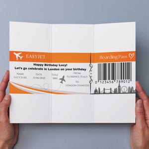 Easyjet Bordkarte Geschenk
