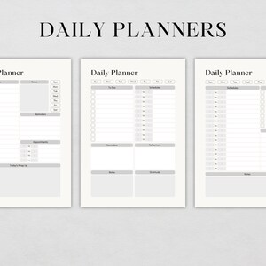 Printable Planner, Daily, Weekly, Monthly Planner, Productivity Planner ...