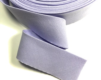 Quilt Binding Bias Violet Lavender Cotton 1.25" Wide Single Center Fold Pre-made Ready to Ship