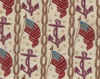 Moda "Civil War Anthem" Retired Reproduction Print 1850-1870 Half Yard