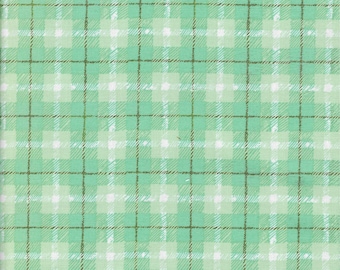 Hazelwood by Michael Miller, Green Multi-tone Plaid Cotton Fabric by the Yard