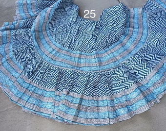 25 yd Block Print Veg Dye Skirt no 25