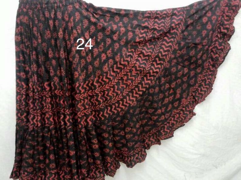 25 yd Block Print Veg Dye Skirt no 24