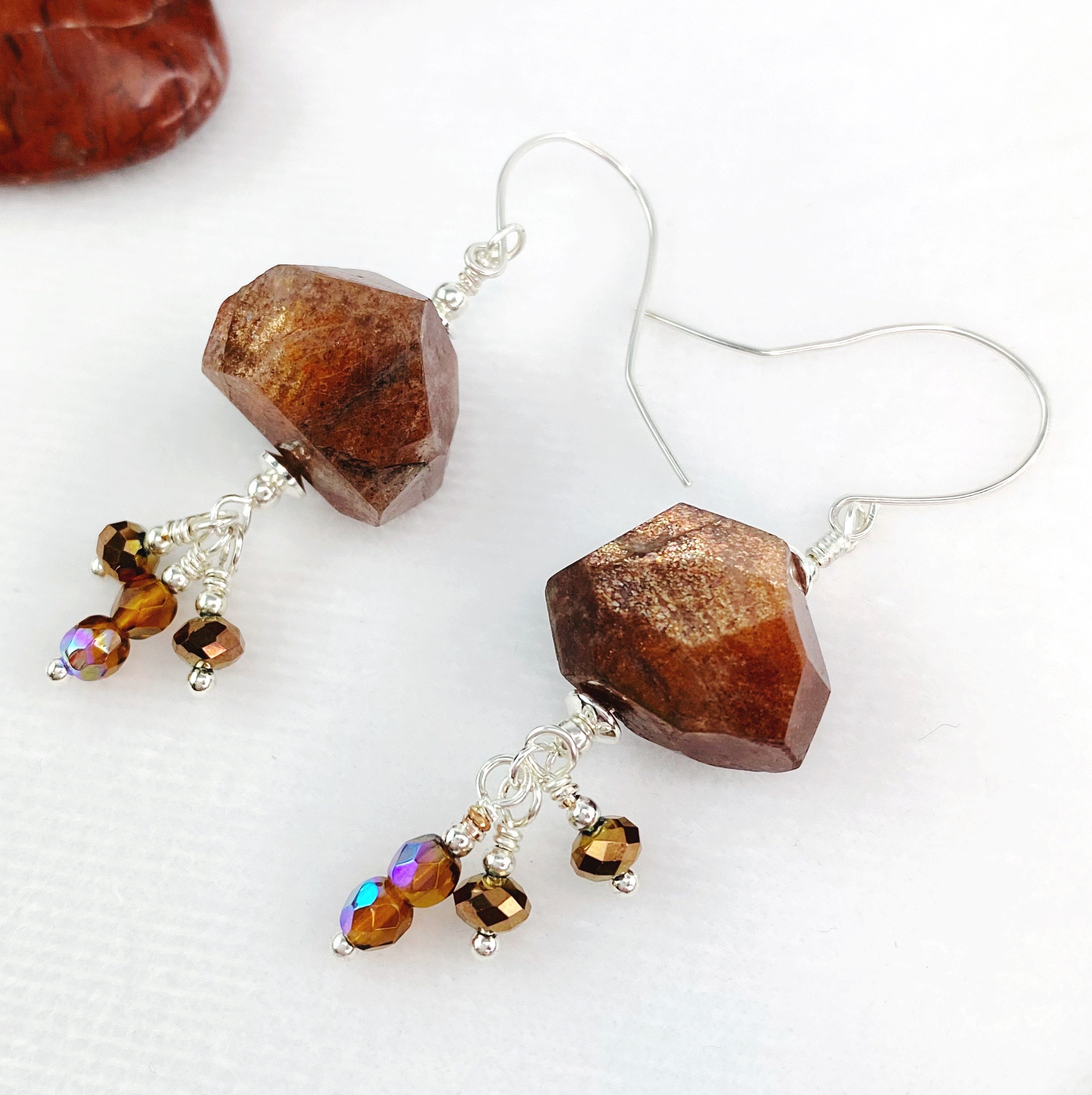 Sunstone Roughcut Nugget With Dangly Ends Etsy Canada