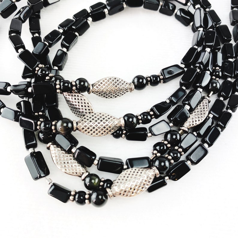 Collana Bali Fatta A Mano 20'' In Argento Con Perline Chip Di Ematite E Conchiglia - Multicolore