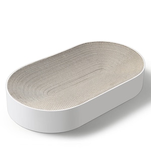 The Nest - Cama rascadora para gatos de tamaño gigante (blanco)