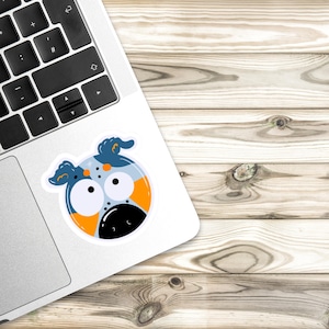 Funny Aussie Kiss-Cut Stickers, Humorous Melbourne Decal, Australian Animal Laptop Decor, Joke Kangaroo Vinyl Decal, Hilarious Sydney
