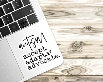 Autism Sticker, Awareness Puzzle Piece Sticker, Support Love Decal, Neurodiversity Gift, Unique Vinyl Sticker, Laptop Water Bottle Sticker
