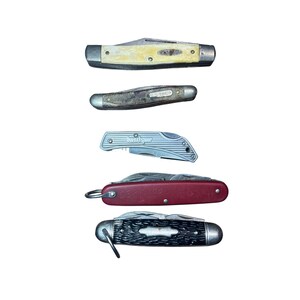 Vintage Pocket Knife Lot of 5 Kershaw Schrade Old Timer Kamp-King Multi-Tools image 4