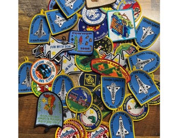 Huge Vintage Lot Cub Boy Scout Patches Collection Assorted Designs