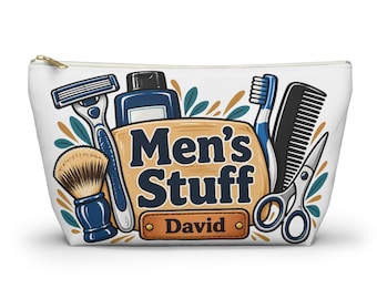Men's Stuff Accessory Pouch w T-bottom customizable
