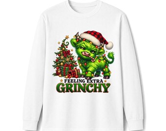 Feeling Extra Grinchy Long Sleeve Core Cotton Tee