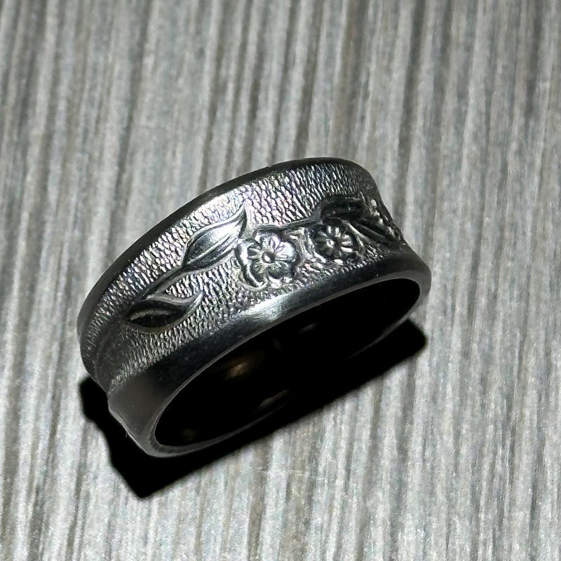 14 Karat Gold Plated Floral Spoon Ring main image 0
