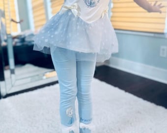 Elsa-Inspired Dress Set – Frozen Princess Outfit for Girls