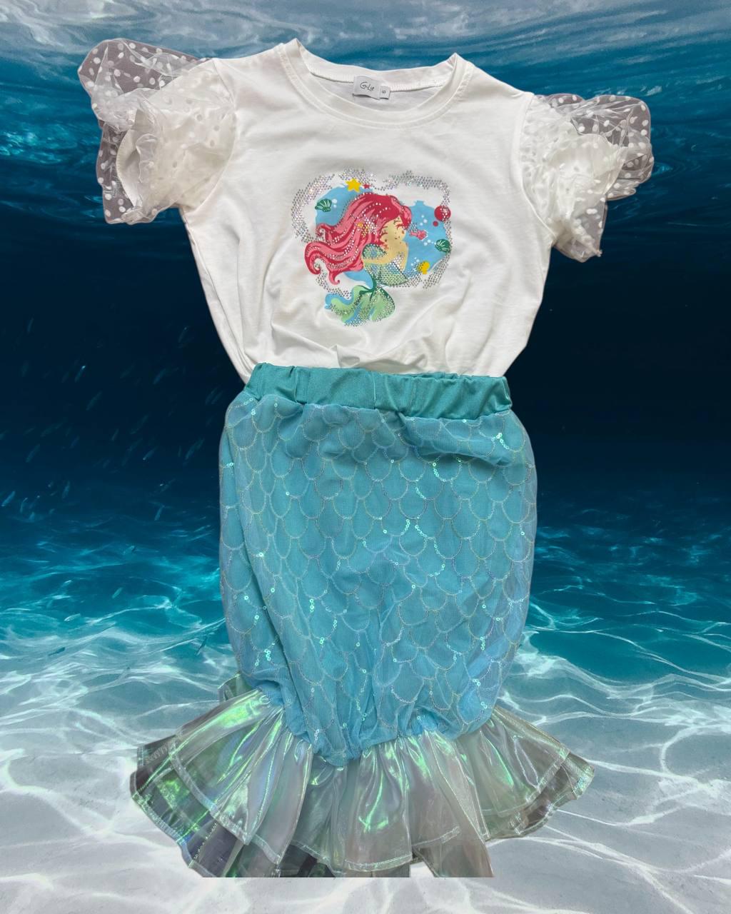 amazon little mermaid dress Amazon.com: Disney The Little Mermaid Ariel's 2 Piece Dress