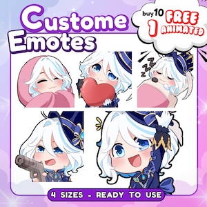 Custom Twitch Emotes Commission, Animated Emotes, Chibi Emotes, Emotes for Twitch, YouTube, Discord and Kick, Cute Anime Style Emotes