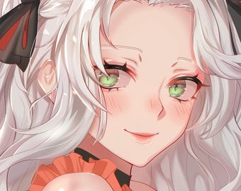 Custom Commission Anime Art for PFP Twitch or Discord (Digital Illustration)
