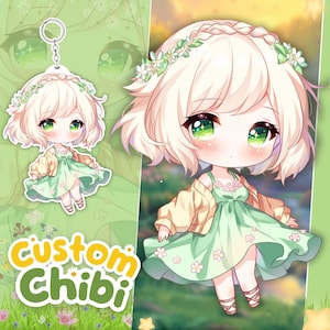 Arte Chibi Personalizado, Ilustración Anime Chibi Kawaii, Arte Anime Chibi, Arte Digital Chibi por Encargo, Arte Chibi