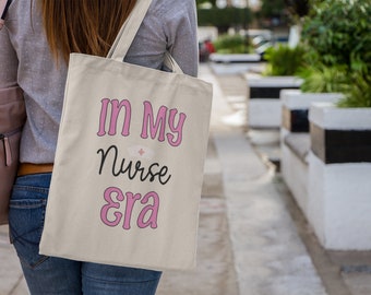 En mi bolso de mano de la era de la enfermera, bolso de mano de la enfermera, regalo para la enfermera, bolsa de agradecimiento de la enfermera, bolsa de vida de la enfermera, bolso de hombro para la enfermera, bolso de mano de enfermería