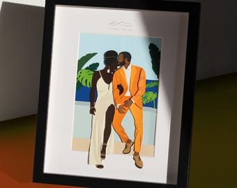 Custom Paper Portrait (2D Background)