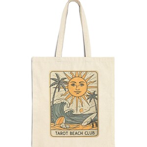 Bolso de mano Tarot Beach Club: estilo vintage, estilo lujoso, estilo surfero, estilo retro, ideal para bañistas, vacaciones de verano, informal