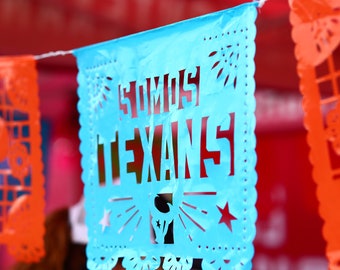 CUSTOM LOGO  250 ft. Papel Picado Personalized Company event garlands Cinco de Mayo Restaurant Tequila Beer Colorful Mexican flags