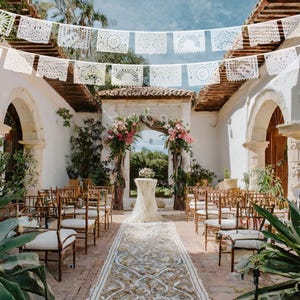 PapelPicado, Decorative Papel Picado, Papel Picado Garland, Papel Picado Mexicano, Birthday Papel Picado Color, Papel Picado White Wedding