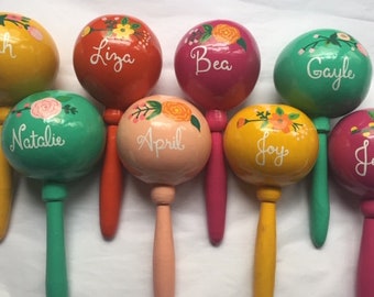 26 maracas Bridal Party Gift Maraca will you be my bridesmaid proposal Wedding bridal shower Quinceanera bachelorette rifle paper co