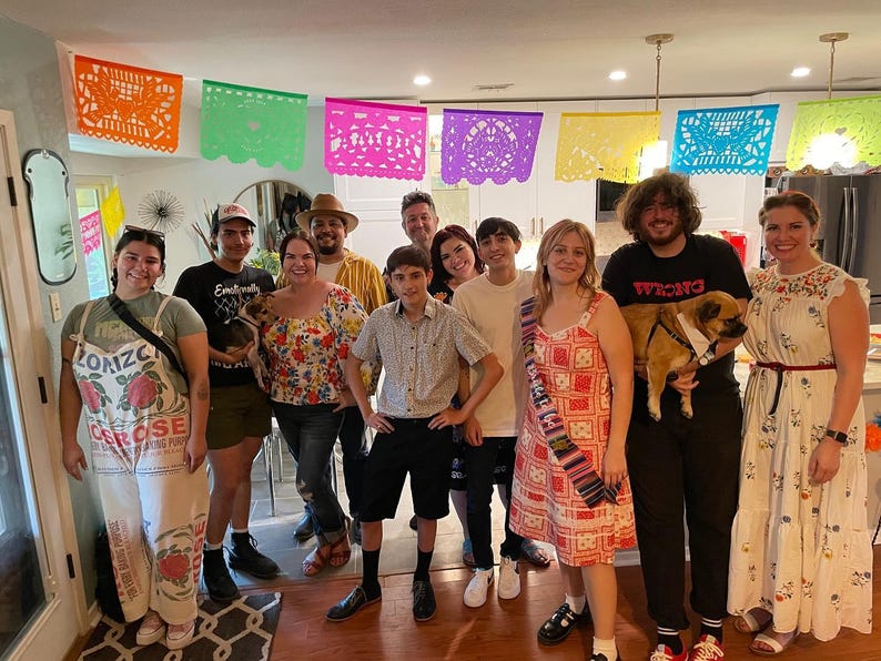 Wedding PapelPicado Banner: AMOR Mexican Fiesta Garland Decorative papel picado bunting Bridal Shower Decorations image 12