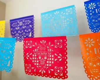 Day of the Dead Decorations Dia de los muertos Papel Picado Banner ofrenda altar halloween Mexican garland remembering honoring loved one