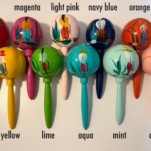 Maracas PERSONALIZED traditional (sold by piece not pair) wedding custom names and date for your mexican fiesta party supplies decorations