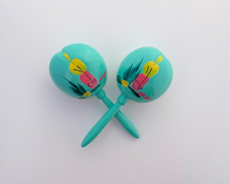 Mexican Maraca by piece not pair ASSORTED Colors traditional design NON PERSONALIZED wedding party favors, birthday, fiesta party supplies image 9